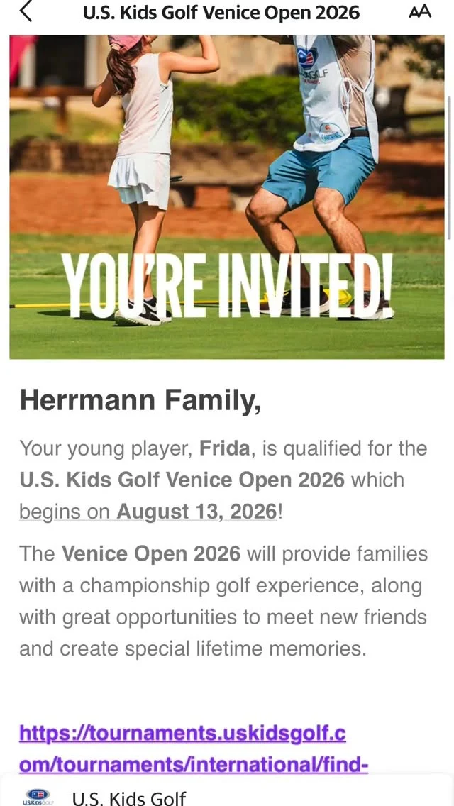 Many wonderful memories of last years win at @u.s.kidsgolf @u.s.kidsgolf_italy #veniceopen at @golfdellamontecchia, but I will possibly not play there this year… 🥲