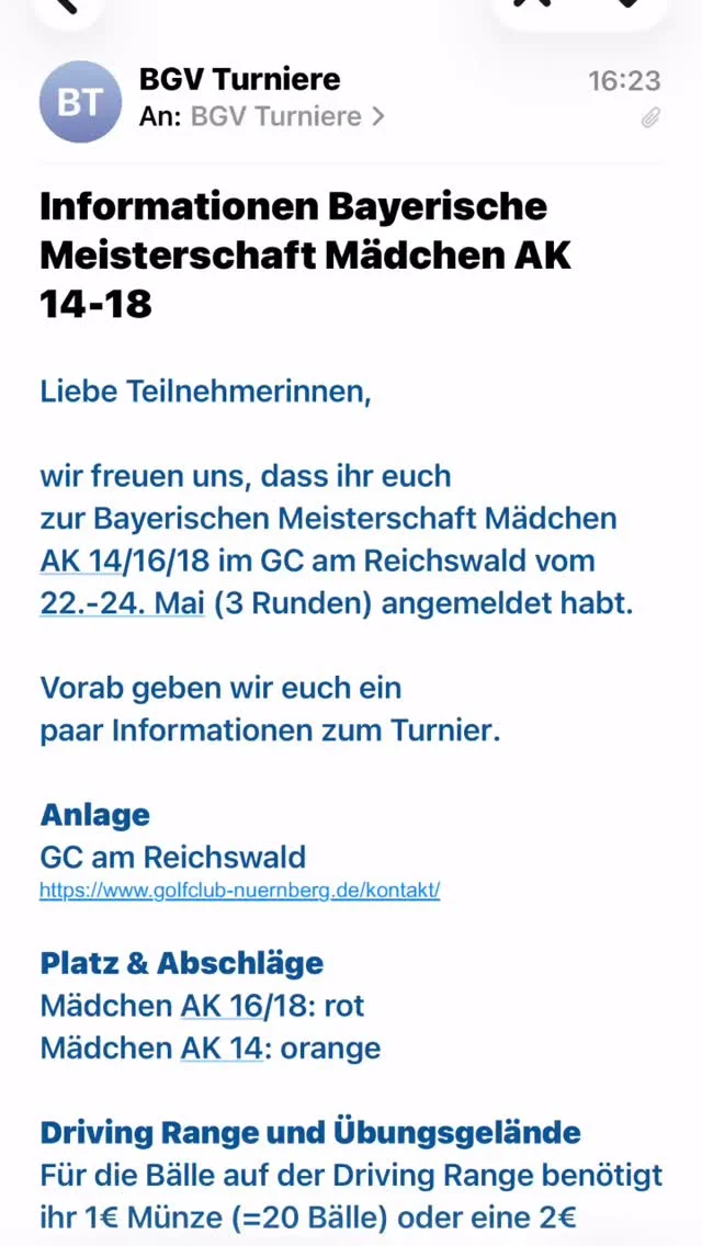 A busy fortnight ahead… girls14 of @bayerischergolfverband at @golfclubamreichswald, followed by the @u.s.kidsgolf #EuropeanChampionship at @royalmusselburgh_golfcourse and the @deutschergolfverband #talentcup at @golfclubslr @slracademy. Sounds like fun!! 🥳👍⛳️🏌️‍♀️