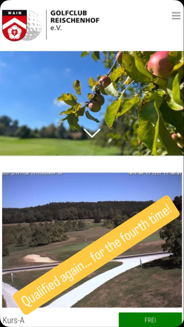 Very happy to have qualified for the fourth time for the Southern German Championship… and to represent the Bavarian Team for the third time !! Lets‘s Go to @golfclubreischenhof again…
